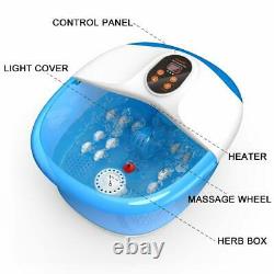 Carevas Foot Spa Massager Heated Foot Bath With 14 Massaging Rollers O2 Bubbles