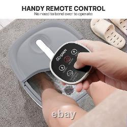 Collapsible Foot Spa Electric Rotary Massage, Foot Bath with Heat, Bubble, Re