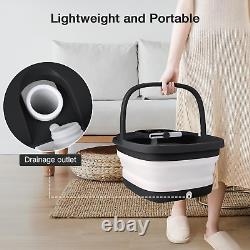 Collapsible Foot Spa with Heat, Bubble, Red Light, and Temperature Control