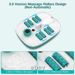 Collapsible Foot Spa with Heat, Bubble, Red Light, and Temperature Control, Foot