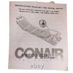 Conair Thermal Spa Bath Mat Massage (Chrome) MBTS9 Remote + Instruction Manual