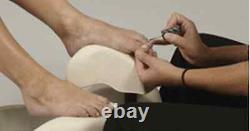 Continuum Pedicute Portable Pedicure Spa Heat & Vibrate BLACK WOOD White Bowl