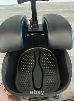 Continuum Pedicute Portable Pedicure Spa Heat & Vibrate Black On Black Bowl