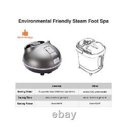 Deestop Steam Foot Spa Bath Massager Foot Sauna 3 Heat Levels Timer Function New