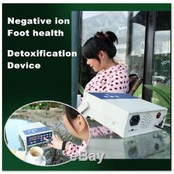 Detox Machine Cell Ion Ionic Aqua Foot Bath SPA Cleanse Fir Belt Box 110V