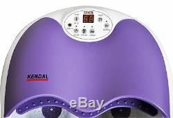 Digital foot spa bath massager motorized rolling heat bubbles water fall 1023