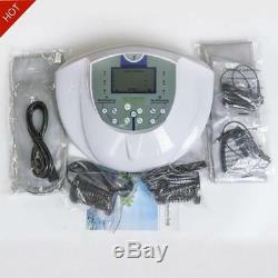 Dual Ion Detox Foot Bath Ionic Cleanse Spa Machine+Infrared Ray Belt 110-220V