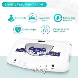 Dual Ionic Detox Foot Bath Cell Cleanse SPA Tub Machine Health Care With 6 Arrays