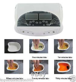 Dual LCD Ion Detox Ionic Foot Bath Spa Cleanse Machine Infrared Belt Large Body