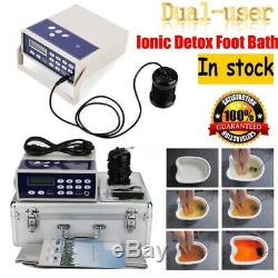 Dual User Body Detox Ionic Foot Bath Spa Cell Cleanse Machine Ion Array Home Use