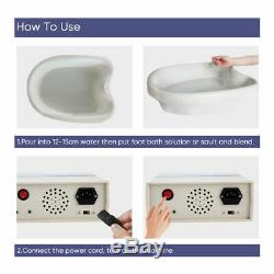 Dual User Body Detox Ionic Foot Bath Spa Cell Cleanse Machine Ion Array Home Use