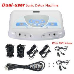 Dual User Detox Ionic Foot Bath Ion Spa Machine Cell Cleanse MP3 Arrays new