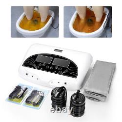 Dual User Foot Bath Spa Machine Colored LCD Ionic Detox Cell Cleanse Machine