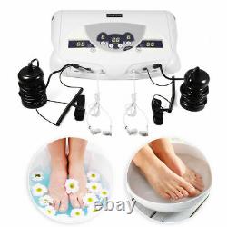 Dual User Ionic Detox Foot Basin Bath Spa Cleanse Foot Massage Machine US Plug