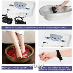 Dual User LCD Ionic Detox Foot Bath Spa Cleanse Detoxification +2 Arrays CE