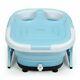 Durafoldable Foot Spa Bath Motorized Massager Withbubble Red Light Timer Heat-blue