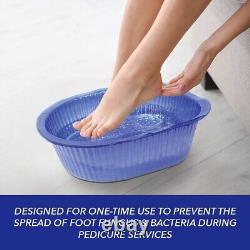 Durable Disposable Pedicure Liners for Foot Soaks Compatible with Most Basins