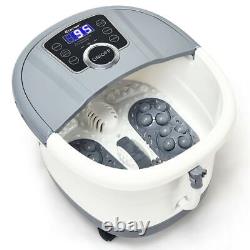 Durable Gray Portable Electric Foot Spa Bath Shiatsu Roller Motorized Massager