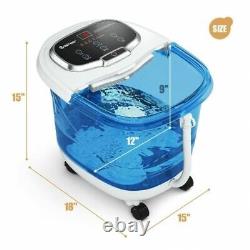 Durable Portable Foot Spa Bath Motorized Massager withShower-Blue and Withe