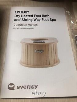 EVERJOY Joy-010 Portable Low EMF FAR Infrared Foot Sauna without Water