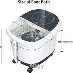 Electric Foot Bath Massage Tub, Pedicure Spa Massager WithDigital & Time Control