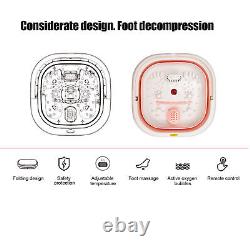 Electric Footbath Massager Bubble Massage For Foot Spa Home Use Red Light LKE