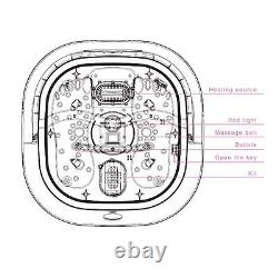 Electric Footbath Massager Bubble Massage For Foot Spa Home Use Red Light LKE