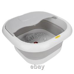Electric Massage Footbath Bucket Household Foot Spa Machine(Gray EU Plug) HR6