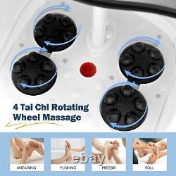 Electric Rotary Massage Foot Bath with Bubbles & Temperature Control Red