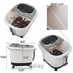 FOOT SPA MASSAGER Bath Heat Automatic Massaging Rollers Pedicure H&B LUXURIES