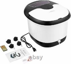 Feet Bath Spa with Heat and Massage 8 Massage Balls and Rollers with Heat, White