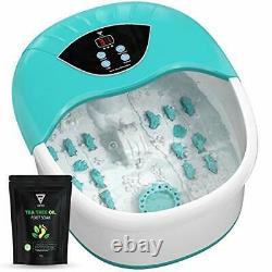 Foot And Bath Spa Tree Tea Oil Massager Bubbles Jets Heat Massage Tee Soothe