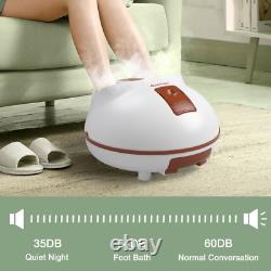 Foot Bath Massager Shiatsu Kneading Heat Steam Spa Circulation Rolling Massage