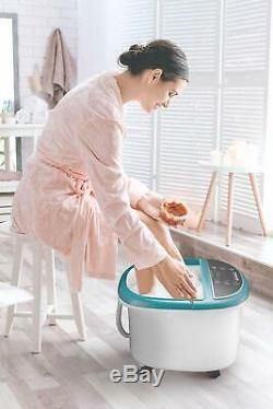 Foot Bath Massager with Heat Foot Spa Machine Feet Soaking Tub Features Vibrat