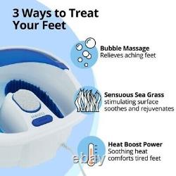 Foot Bath Spa Massager Heat Bubbles Massage Bubble Feet Soaker Toe Touch Control
