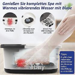 Foot Bath Spa Soak TubMassager with Heat BubblesVibrationAuto Manual Temperature