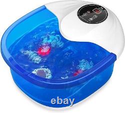 Foot Bath Spa with Heat, Massage Rollers & Bubbles Vibration Stress Relief