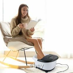 Foot Massager Machine with Quick Heat. All-In-One Foot Spa Bath Massager Tem/Time