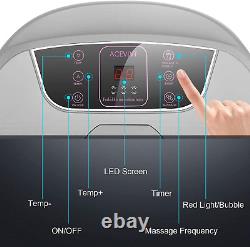 Foot Spa, Auto Foot Bath Spa Massager with Heat and Bubbles, Temp+/- Offer a Co