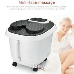 Foot Spa Bath Digital Massager Therapy Vibration Heater Relax Bubble Pedicure