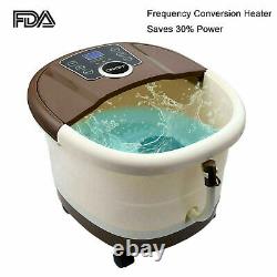 Foot Spa Bath Massager Automatic Feet Massage Roller Heating Soaker Bucket Top^^