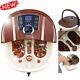 Foot Spa Bath Massager Automatic Massage Rollers Heat Temperature With Wheels