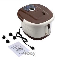 Foot Spa Bath Massager Automatic Massage Rollers Heat Temperature with Wheels USA