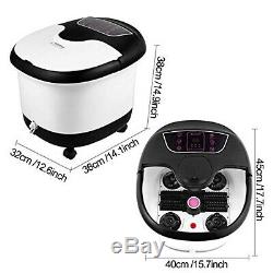 Foot Spa Bath Massager Automatic Massage Rollers Heating Soaker Bucket Home US