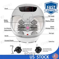 Foot Spa Bath Massager Automatic Rollers Heating Soaker Bucket 500W 3 Types