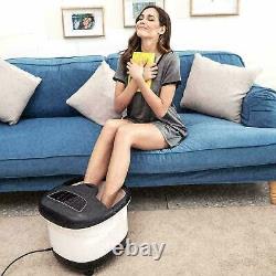 Foot Spa Bath Massager Automatic Rollers Heating Soaker Bucket 500W with m 68