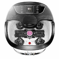 Foot Spa Bath Massager Bubble withHeat LED Display Infrared Relax Timer Warm