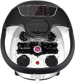 Foot Spa Bath Massager Bubble with Heat Infrared Relax Time/Temp LCD Display U. S