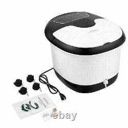 Foot Spa Bath Massager Bubble with Heating + LED Display Infrared Relaxing NEW