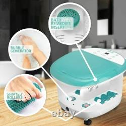 Foot Spa Bath Massager Foot Soaking Tub with Heat 6 x Pressure Node Rollers